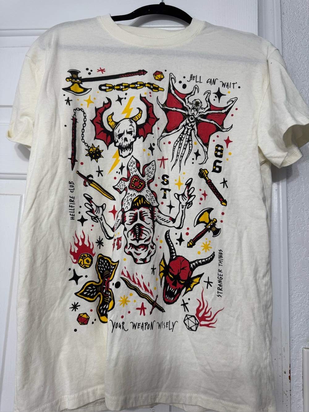 Graphic Devil & Skull Print